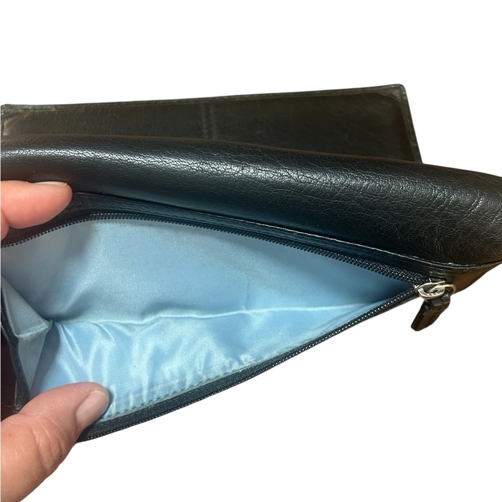 Coach SoHo Pleated Black Leather Clutch Wallet - Picture 6 of 9